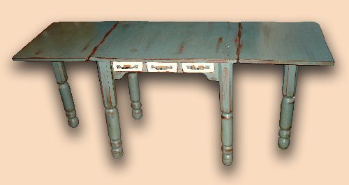 Early Settler's Gate Leg, Drop Leaf Sewing Table