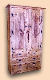 Pine Rustic Pantry Cupboard