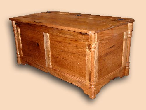 Solid Butternut Rustic Bench / Hope Chest