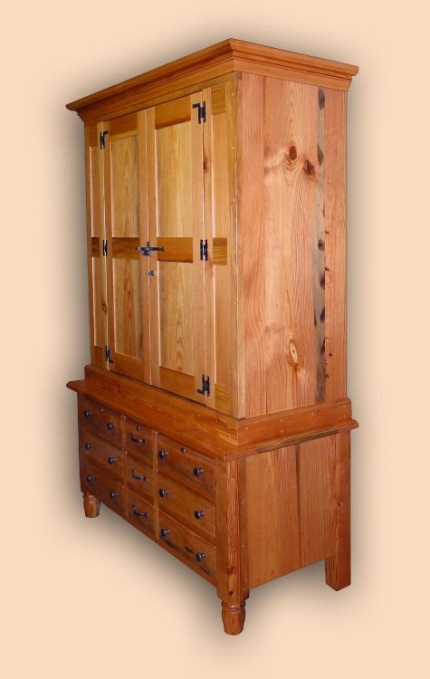 Rustic Heart Pine 28 Gun, Gun Cabinet