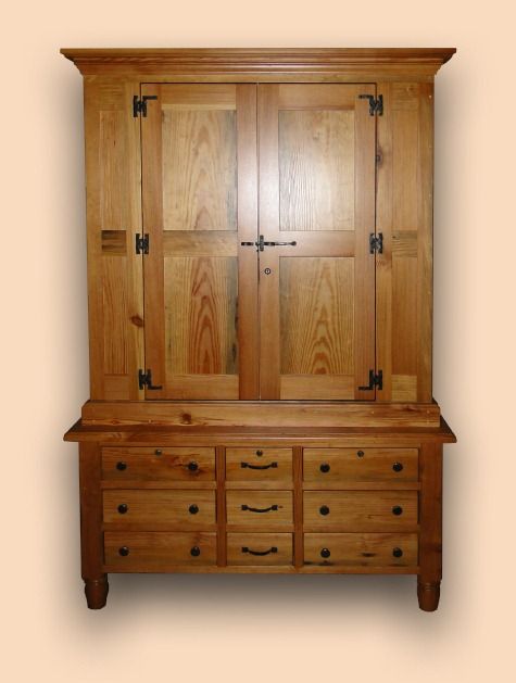 Rustic Heart Pine 28 Gun, Gun Cabinet