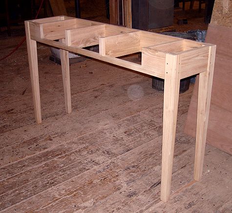 Reclaimed American Chestnut Side Table Reproduction