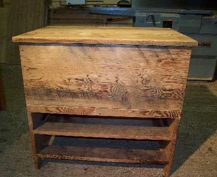 Reclaimed Spruce Rustic Blanket Chest Reproduction