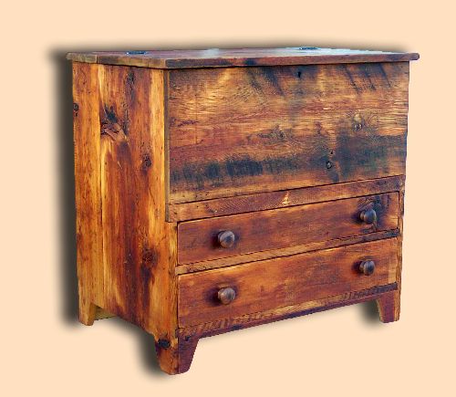 Reclaimed Spruce Rustic Blanket Chest Reproduction