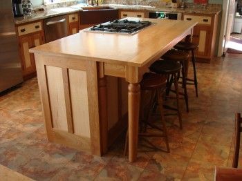 Colonial Cherry & Tiger Maple Custom Kitchen