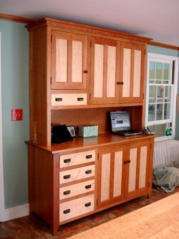 Colonial Cherry & Tiger Maple Custom Kitchen